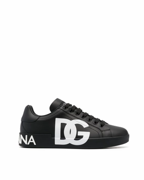 Dolce & Gabbana Portofino logo-print sneakers Mens Shoes online flash sale