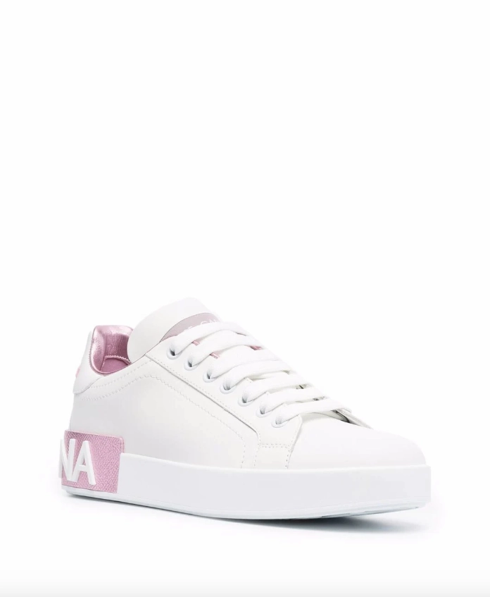 Dolce & Gabbana Portofino metallic-trim sneakers