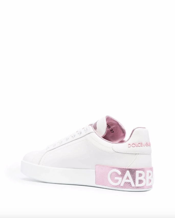 Dolce & Gabbana Portofino metallic-trim sneakers