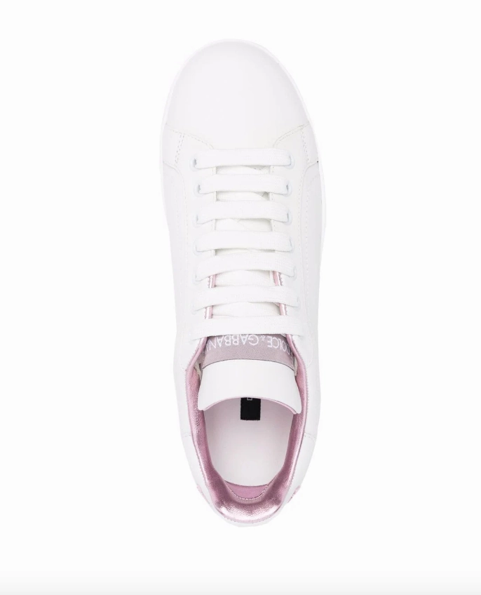 Dolce & Gabbana Portofino metallic-trim sneakers
