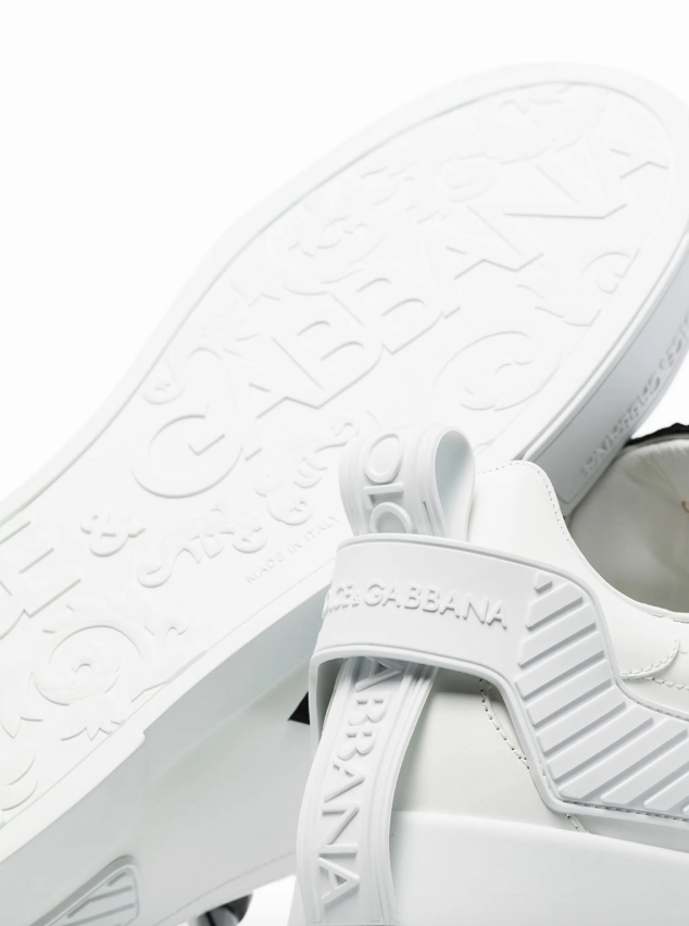 Dolce & Gabbana Portofino sneakers in calfskin and patent leather