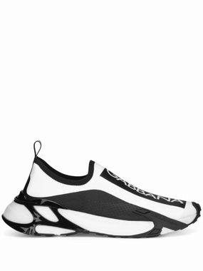 Dolce & Gabbana Sorrento sneakers in stretch mesh with logo Mens Shoes online flash sale