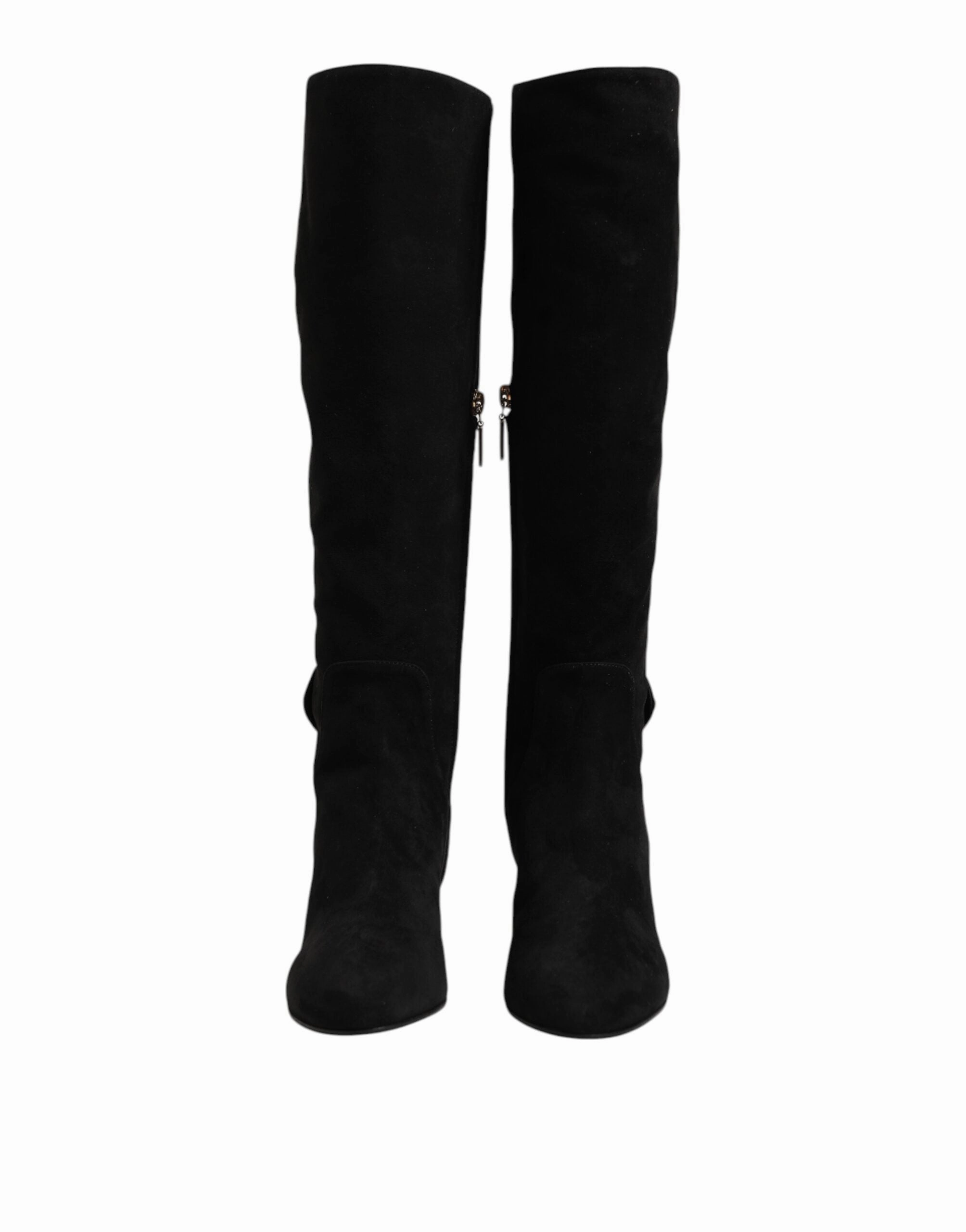 Dolce & Gabbana Suede Leather Knee High Boots Women's Shoes