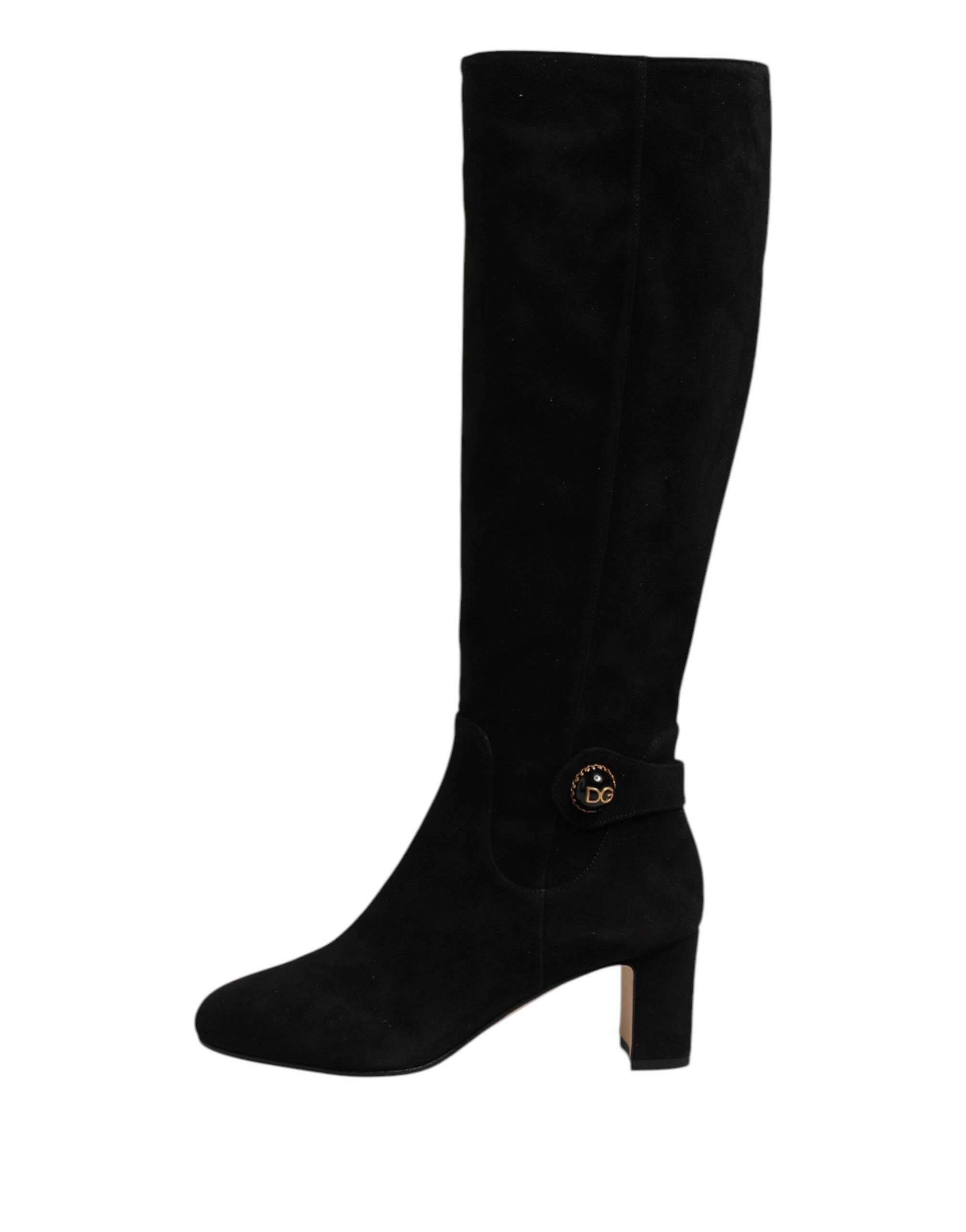 Dolce & Gabbana Suede Leather Knee High Boots Women's Shoes