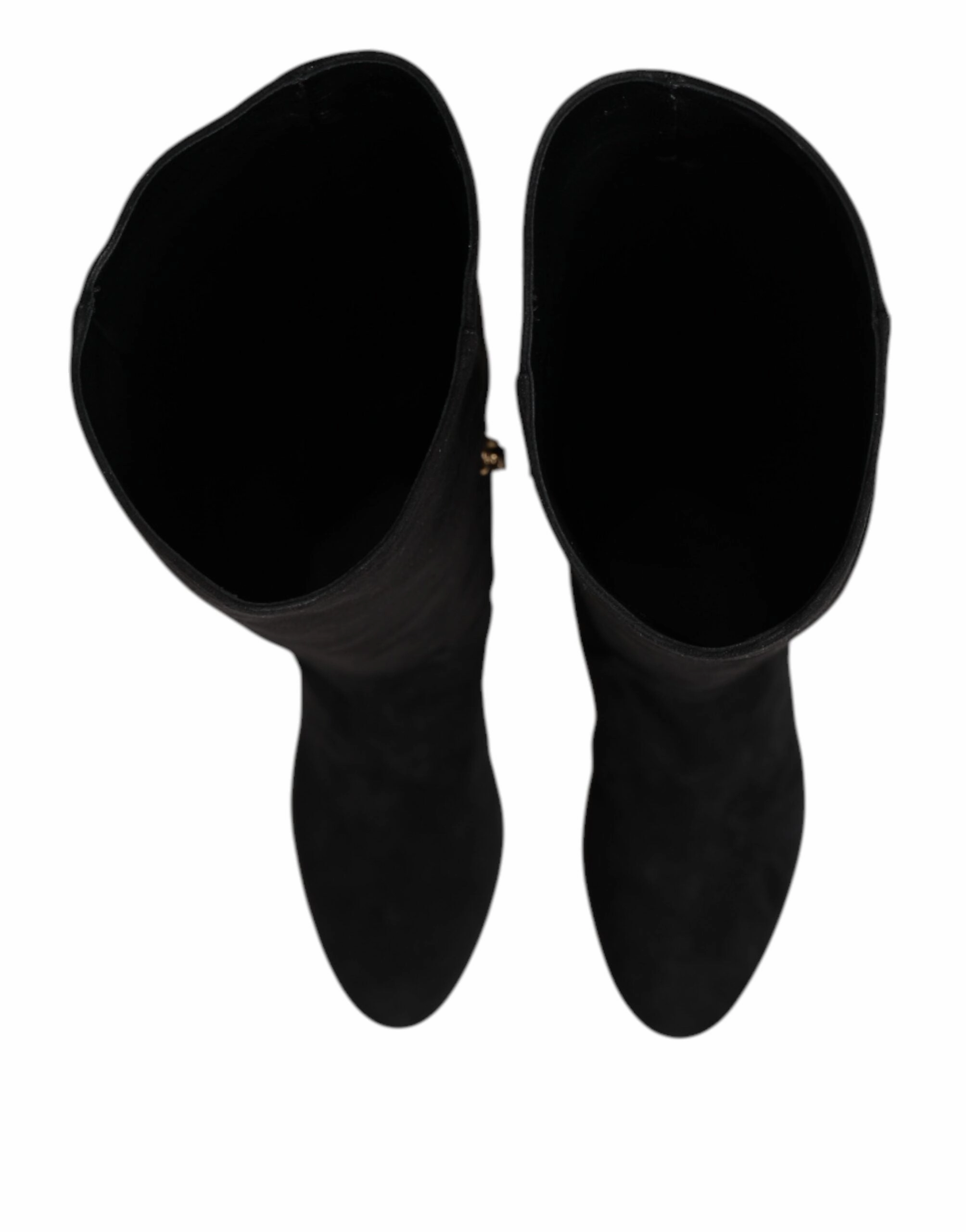 Dolce & Gabbana Suede Leather Knee High Boots Women's Shoes