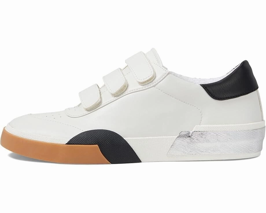 Dolce Vita Zeon Sneaker Women's Size 6 White Black Stella Lifestyle Shoes FZP124 (White,6)