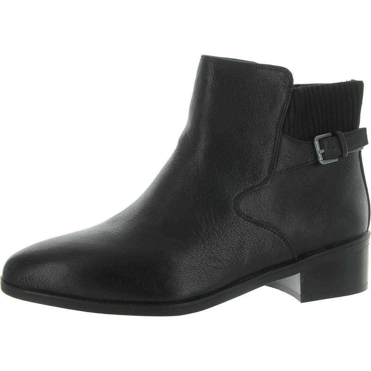 Dora Womens Leather Embellished Ankle Boots