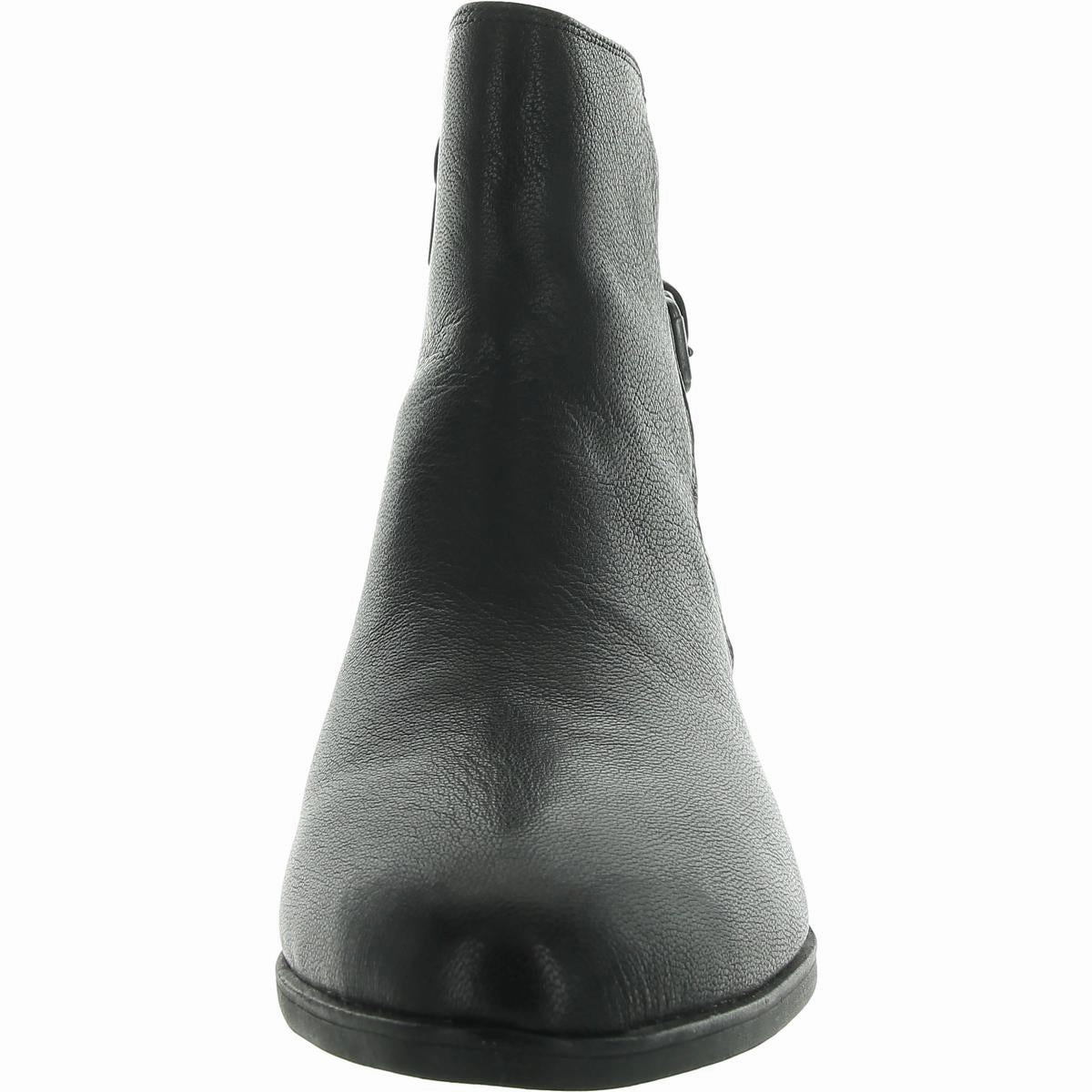 Dora Womens Leather Embellished Ankle Boots