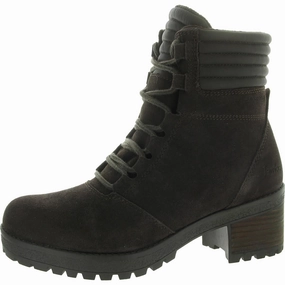 Douglas Womens Zipper Suede Combat & Lace-Up Boots Womens Winter Boots promo deal