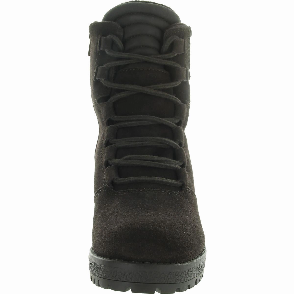 Douglas Womens Zipper Suede Combat & Lace-Up Boots