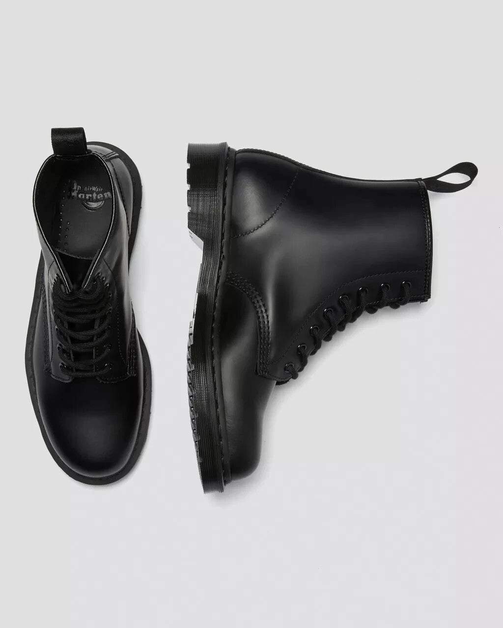 Dr. Martens 1460 Mono 14353001 Men's 8 Black Leather Lace-Up Ankle Boots ZOGG143