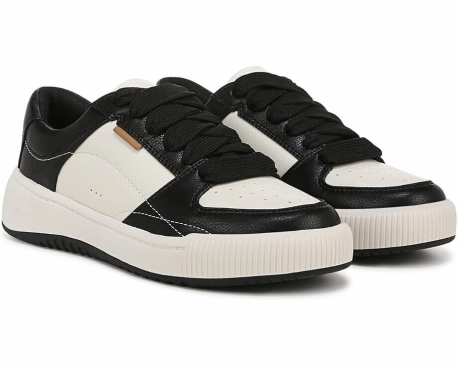 Dr. Scholl's Ollie J0947S3001 Sneakers Women's Black White Low Top Shoes TF4745 (White,10) Athletic Shoes for Women discount