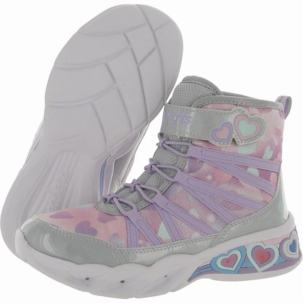 Dreamy Love Girls Metallic Gym Light-Up Shoes