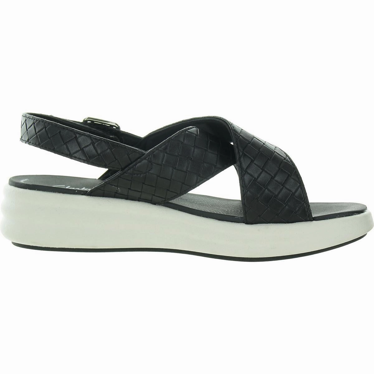 Drift Sun Womens Woven Leather Slingback Sandals