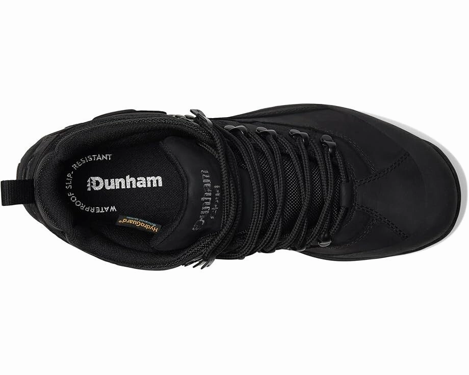 Dunham Cloud Boots Mens US 11 Black Leather Waterproof Memory Foam Ankle ZPO3697