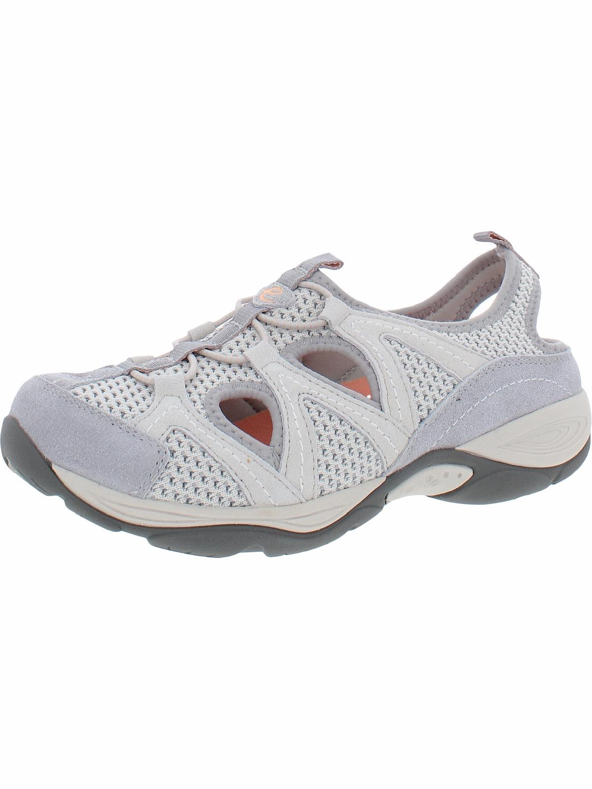 Earthen Womens Suede Mesh Walking Shoes