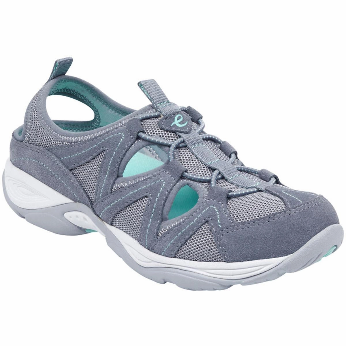 Earthen Womens Suede Mesh Walking Shoes