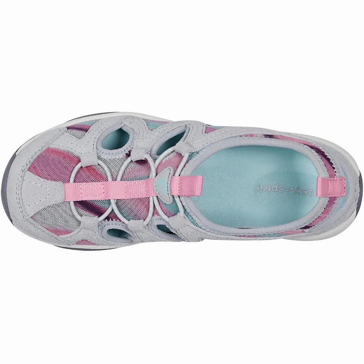 Earthen Womens Suede Mesh Walking Shoes