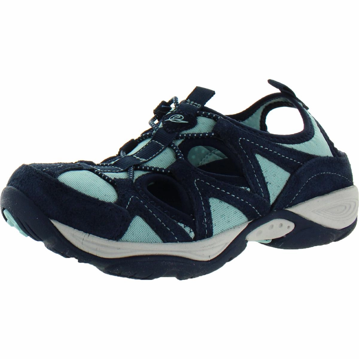 Earthen Womens Suede Mesh Walking Shoes