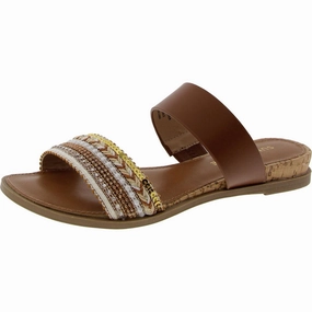 Easten 3 Womens Beaded Manmade Slide Sandals Womens Beach Sandals special deal