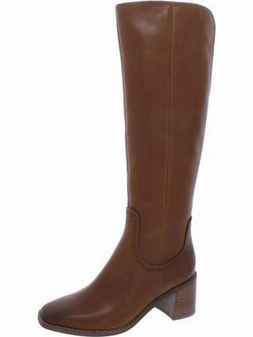 Edda Womens Leather Wide Calf Knee-High Boots Womens Boots clearance offers