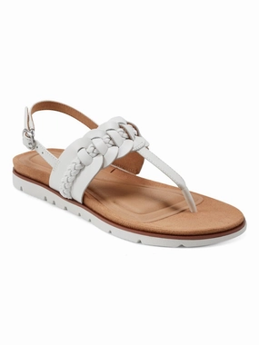 Elaine Womens Leather Round toe Thong Sandals Summer Womens Sandals clearance