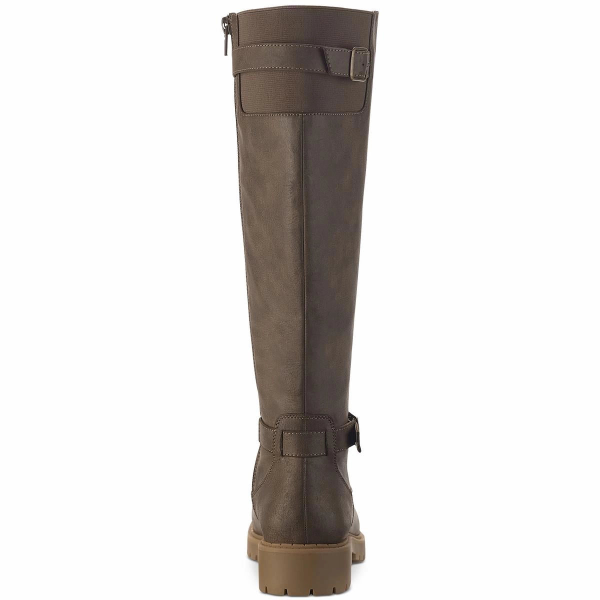 Elenorr  Womens Snake Skin Faux Leather Knee-High Boots