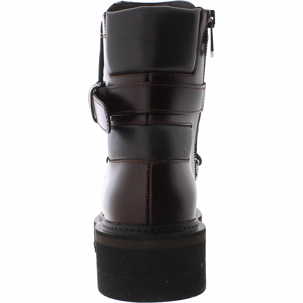 Elimo Womens Leather Pull On Ankle Boots
