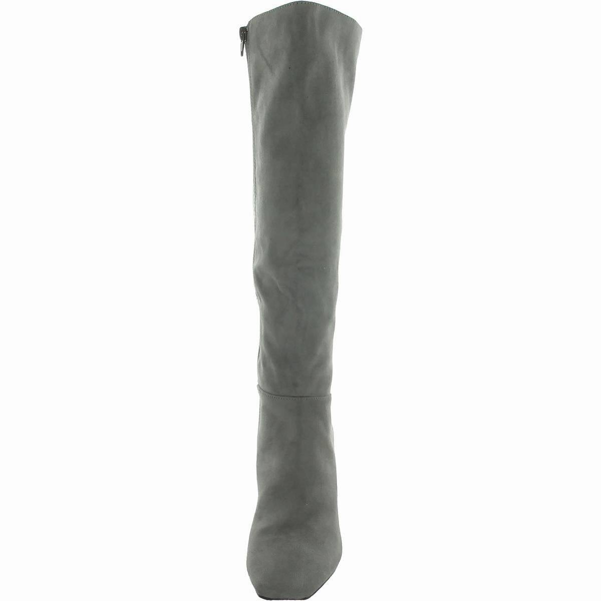 elisabeth Womens Zip Up Snake Print Knee-High Boots
