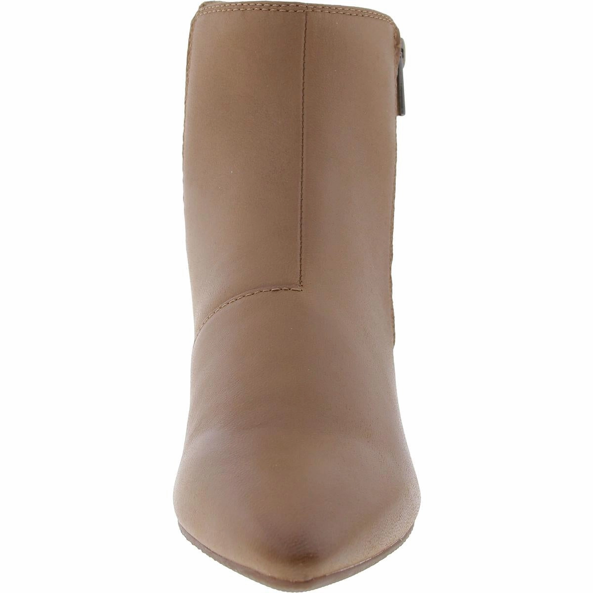 ELLANIE VIBE Womens Block Heel Leather Ankle Boots