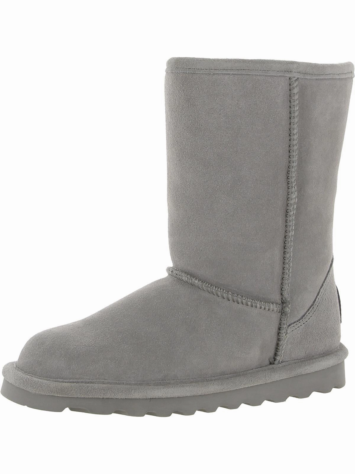 Elle Short Womens Suede Water Resistant Shearling Boots