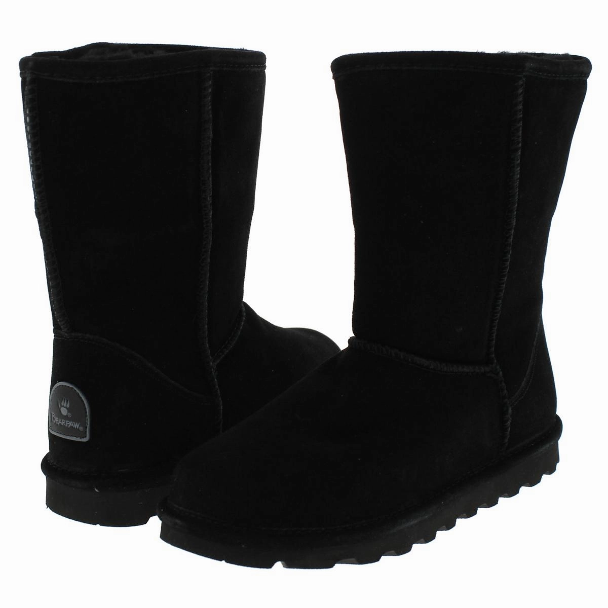 Elle Short Womens Suede Water Resistant Shearling Boots