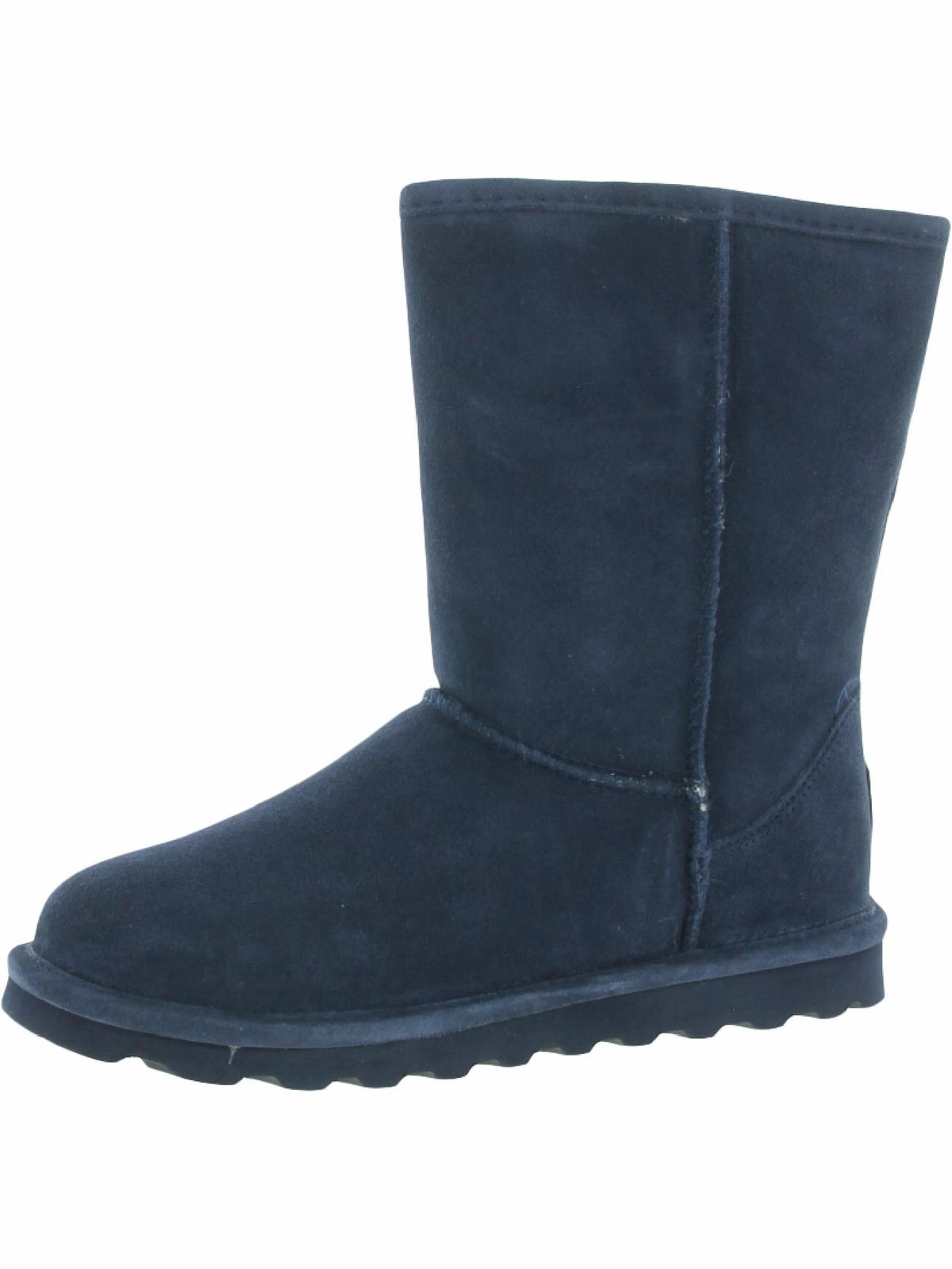 Elle Short Womens Suede Water Resistant Shearling Boots