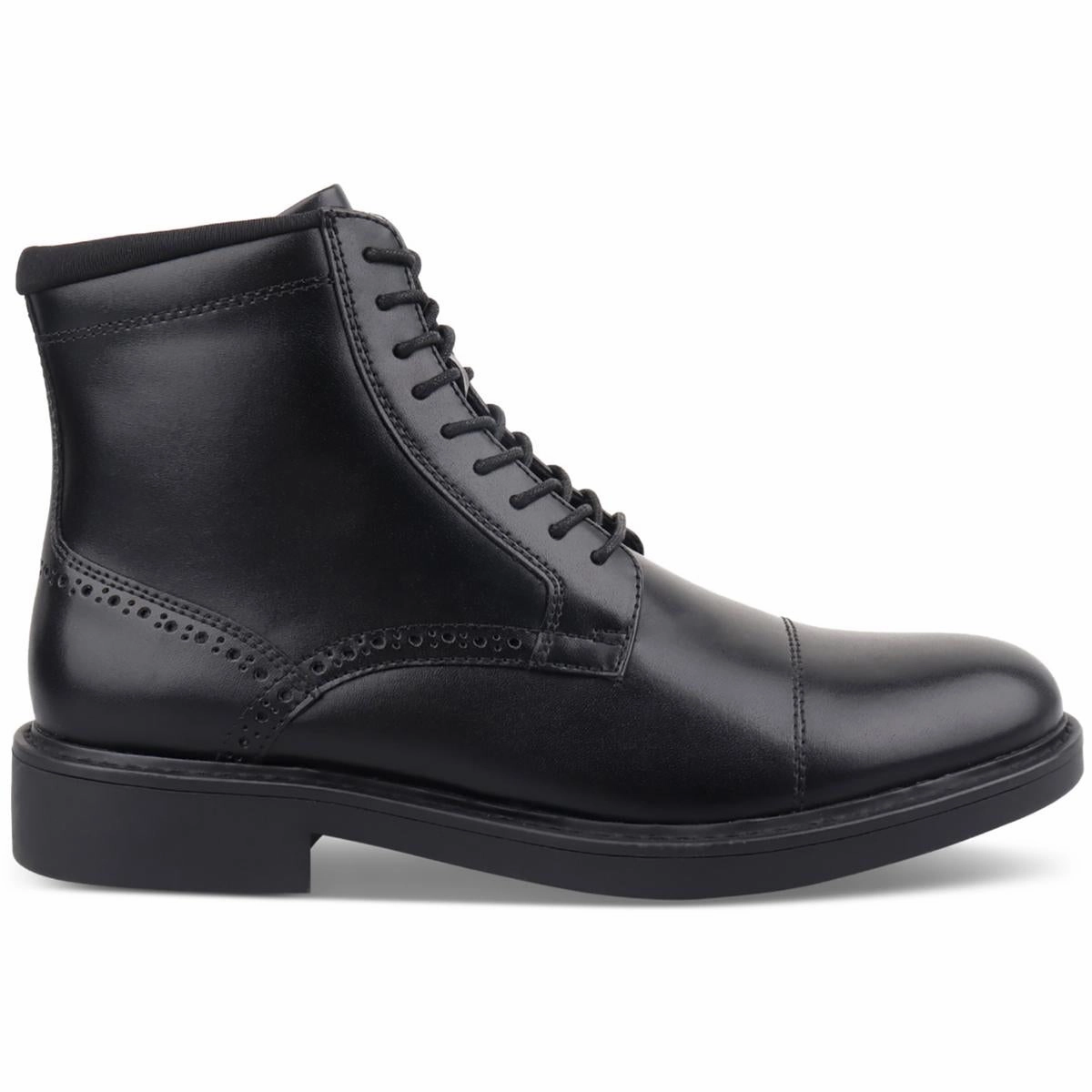ELROY Mens Polyurethane Faux Leather Chelsea Boots