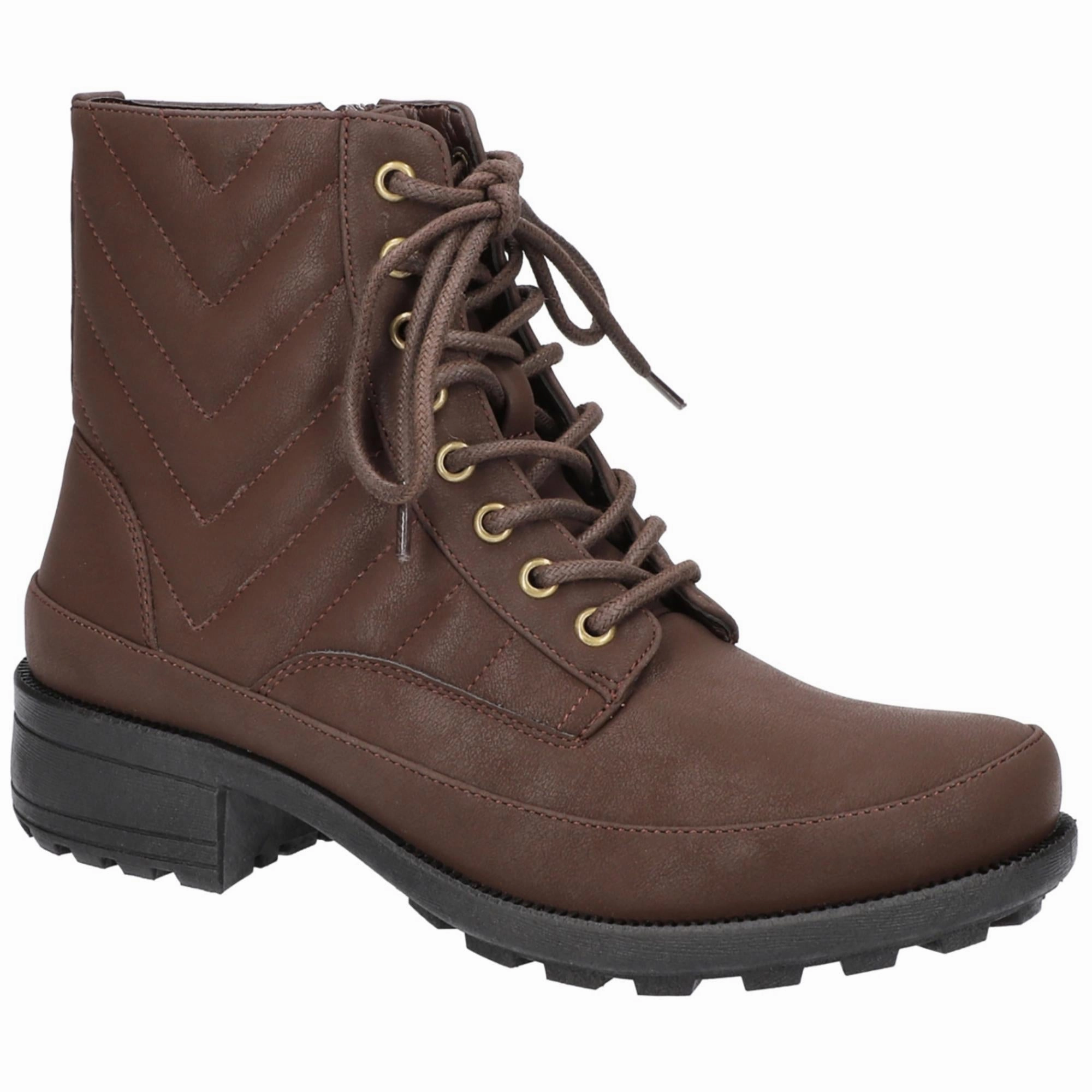 Elsie Womens Comfort Insole Lace-Up Ankle Boots