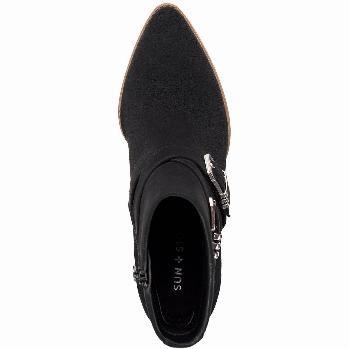 ELYSSAA Womens Block heel Pointed toe Booties