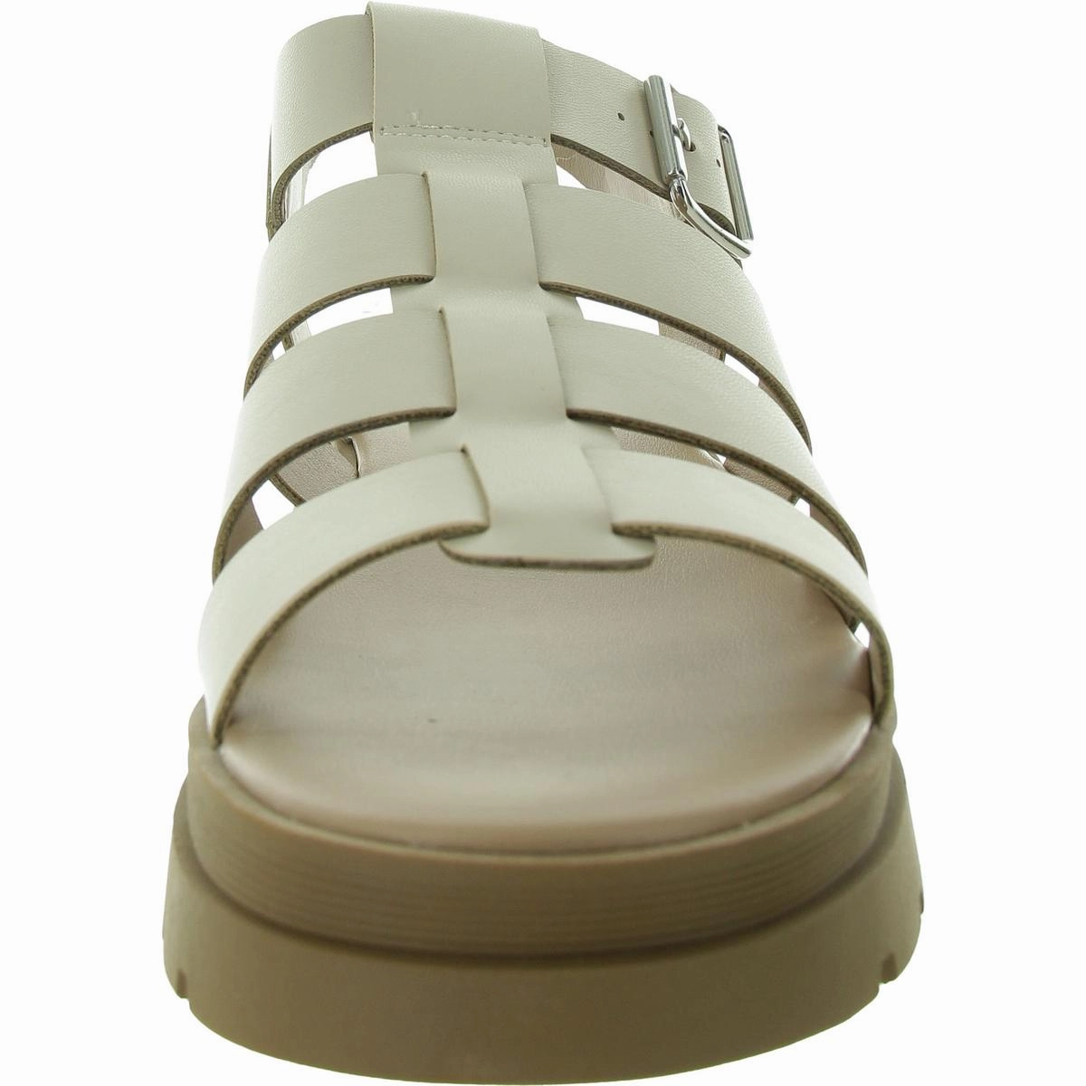 Emmettt Womens Faux Leather Flatform Gladiator Sandals