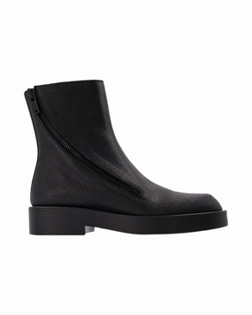Ernest Ankle Boots in Black Leather Sale on Mens Chukka Footwear