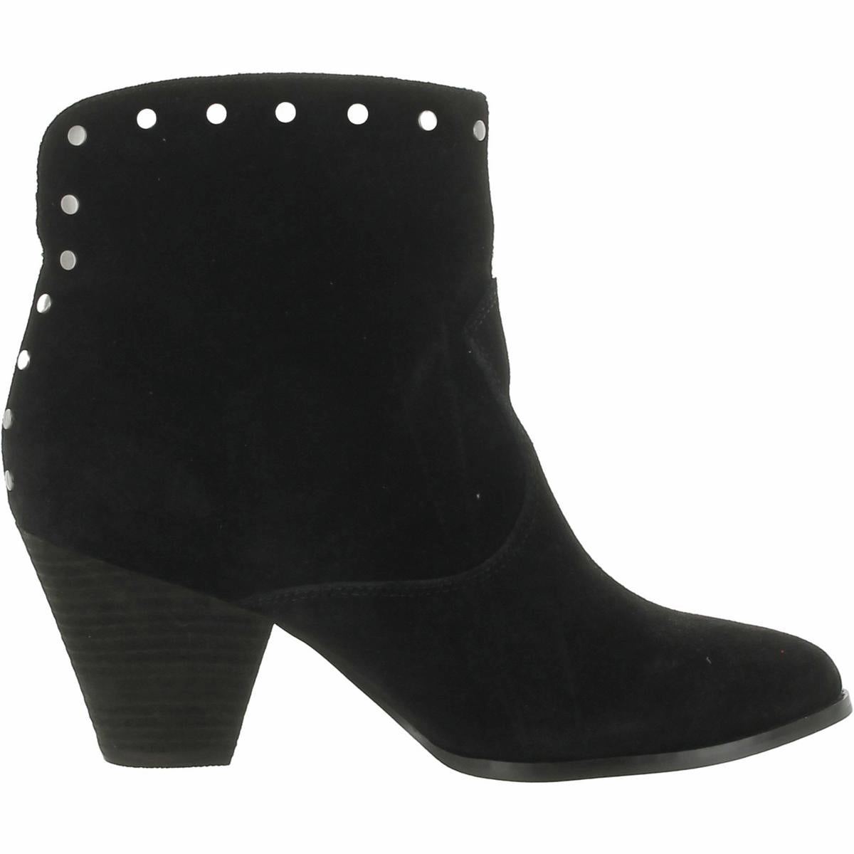 Esmae Womens Suede Studded Ankle Boots