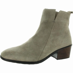 Ethic Womens Zipper Suede Ankle Boots Womens Winter Boots promo deal