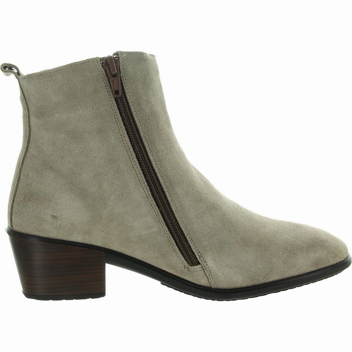 Ethic Womens Zipper Suede Ankle Boots