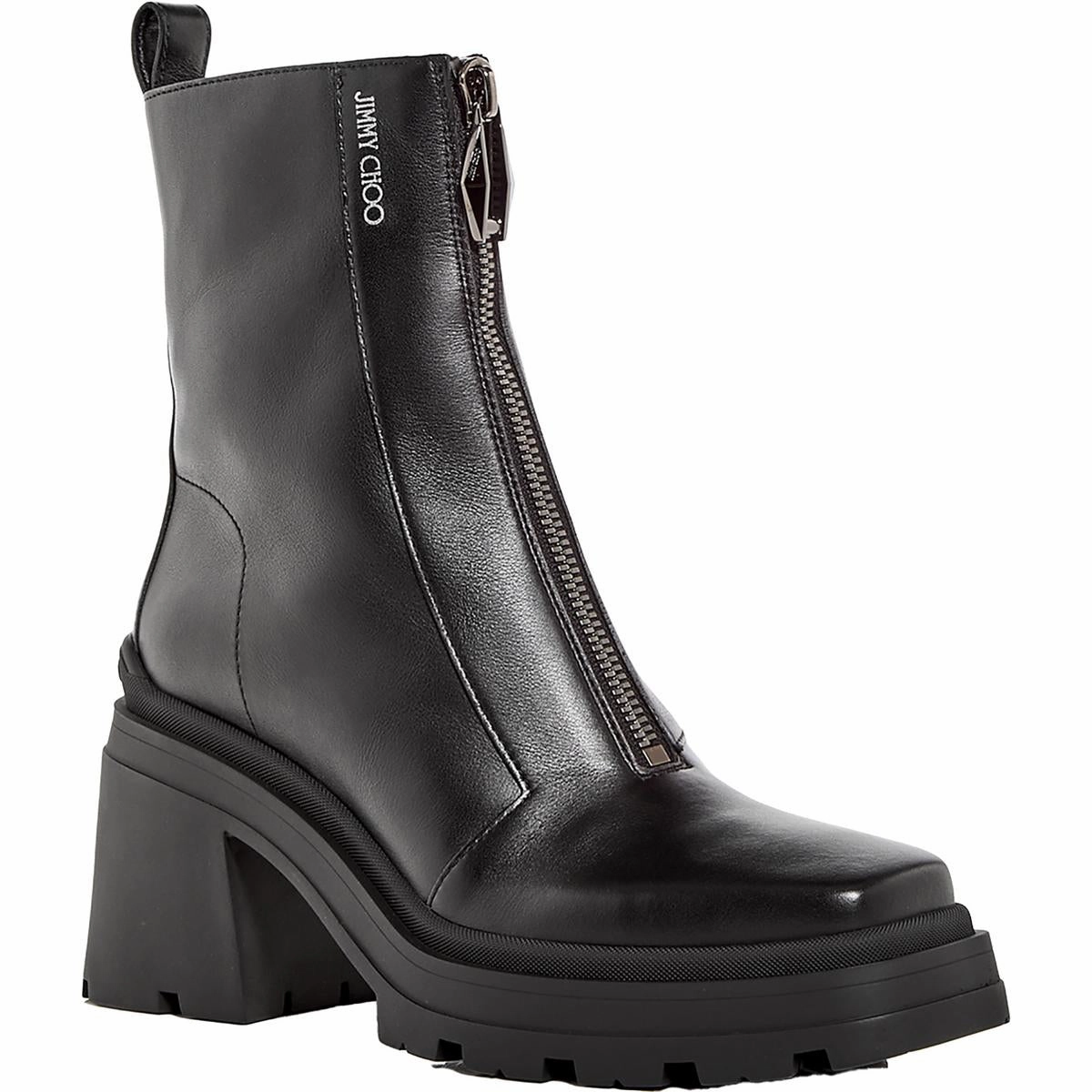 Eugenie 80 Womens Zipper Leather Ankle Boots