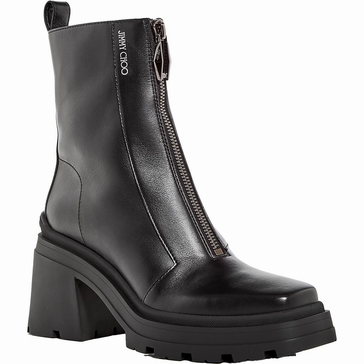Eugenie 80 Womens Zipper Leather Ankle Boots