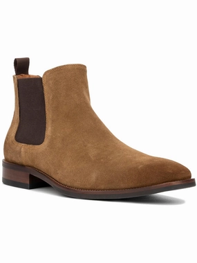 Evans Mens Suede Square Toe Chelsea Boots Mens Chukka Boots outlet deals
