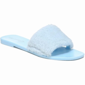 Everette Womens Cozy Faux Fur Jelly Sandals Promo offer on Womens Sandals
