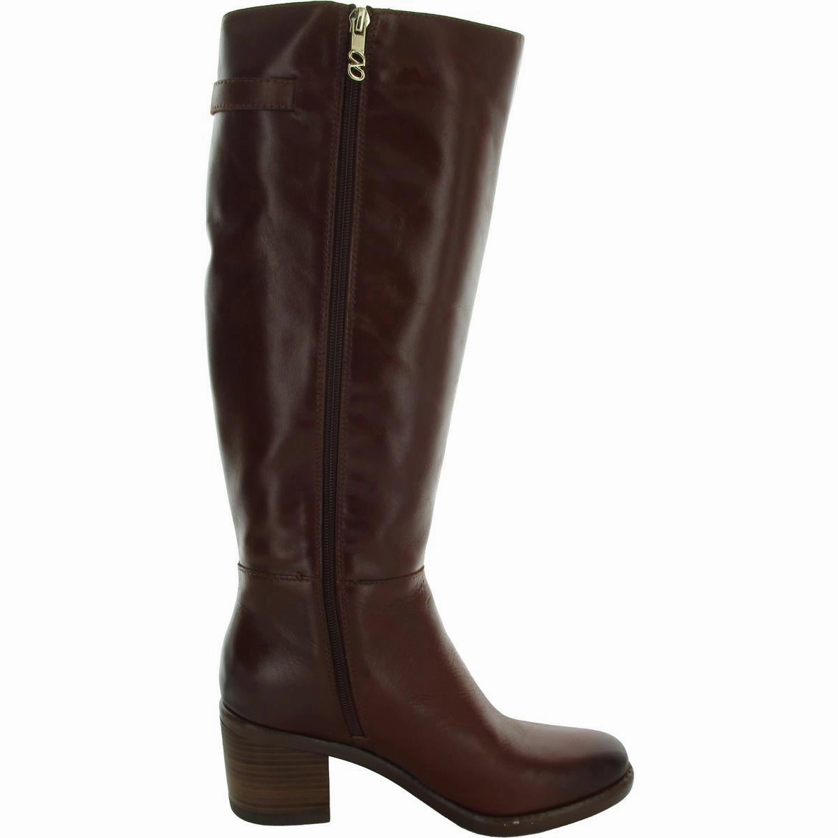 Fannie Womens Block Heel Knee-High Boots