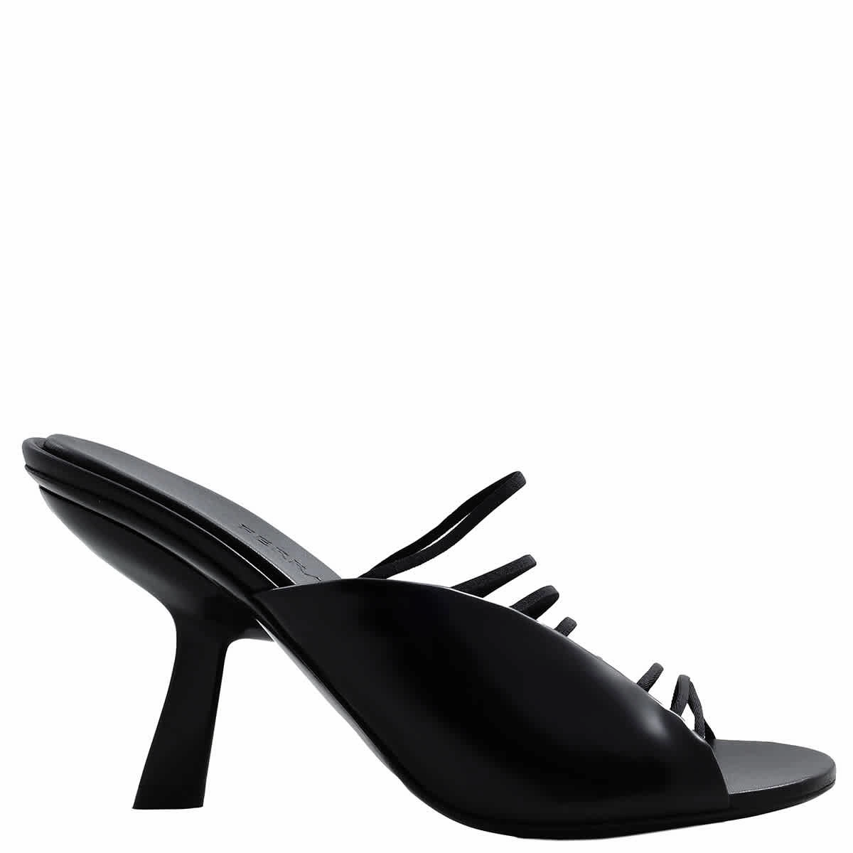 Ferragamo Black Leather Altaire 85 Sandals Affordable Womens Sandals outlet