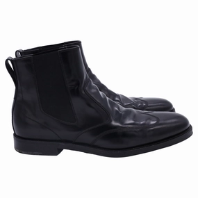 Ferragamo Chelsea Boots in Black Leather Buy Mens Chukkas online shop