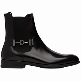 Ferragamo Isidoro Men's Boots Black Cheap Mens Boots & Chukkas
