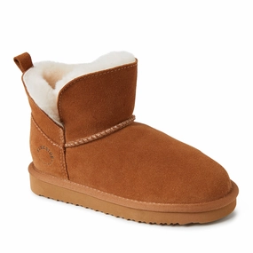 Fireside By Dearfoams Kid's Bunbury Genuine Shearling Boot Girls Boots & Booties sale